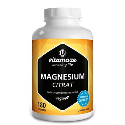 Die beste magnesiumcitrat kapseln vitamaze amazing life 180 kapseln Bestsleller kaufen