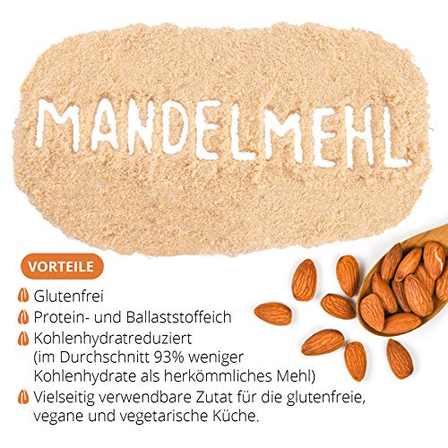Mandelmehl entölt MeerBach & Rose, echtes Mandelmehl, 1kg