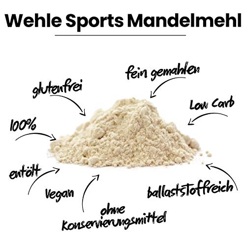Mandelmehl entölt Wehle Sports Mandelmehl 1kg teil-entölt
