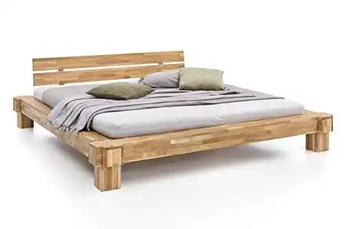 Massivholzbett WOODLIVE DESIGN BY NATURE Kavas, Wildeiche