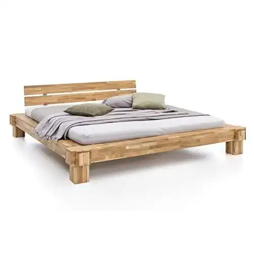 Massivholzbett WOODLIVE DESIGN BY NATURE Kavas, Wildeiche