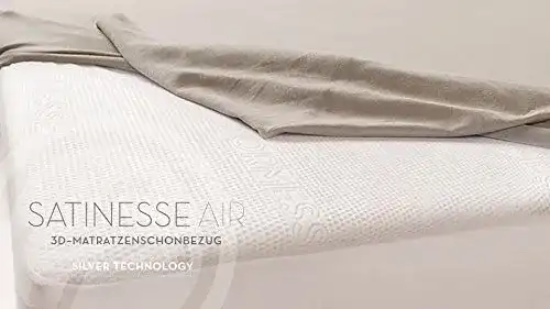 Matratzenschoner 200 x 200 Formesse Satinesse Air Silver Alto