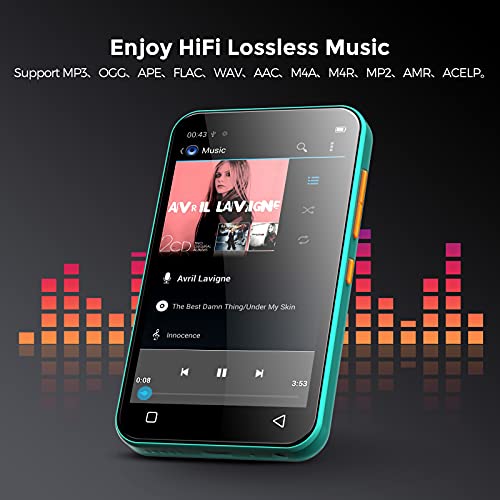 MP3-Player mit Lautsprecher TIMMKOO mit Bluetooth, 4,0″