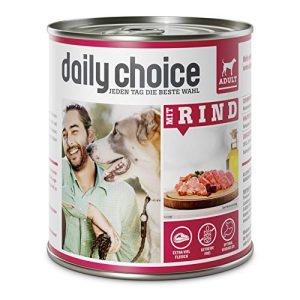Nassfutter Hund getreidefrei daily choice 6 x 800 g mit Rind