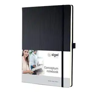 Notizbuch Sigel CO110 Notizbücher, schwarz, ca. A4