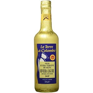 Olive oil Liguria Le Terre di Colombo, gold-coated bottle, 0,75 l