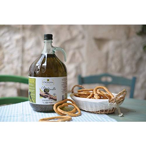 Olivenöl ungefiltert CLEMENTE Öl, 1 Korbflasche Natives Olivenöl