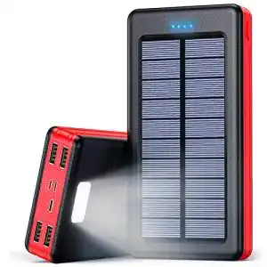 Outdoor-Powerbank DETENG Solar Powerbank 30000mAh Extern
