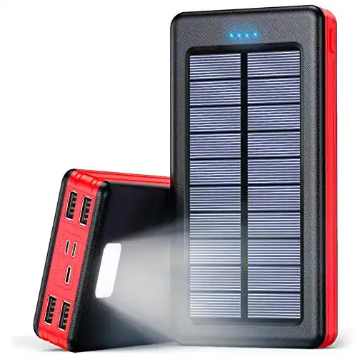Outdoor-Powerbank DETENG Solar Powerbank 30000mAh Extern