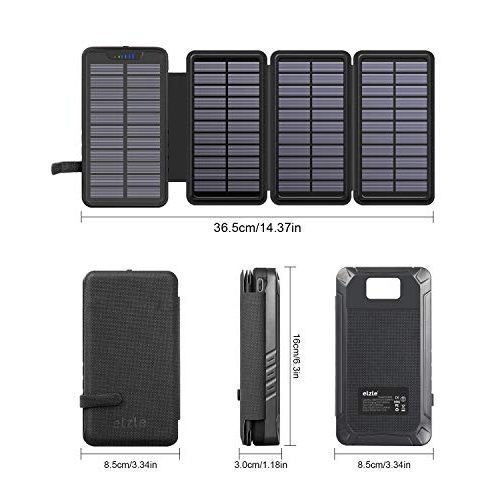 Outdoor-Powerbank elzle Solar PowerBank 26800mAh