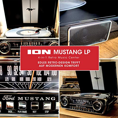 Plattenspieler mit Lautsprecher ION Audio Mustang LP, USB
