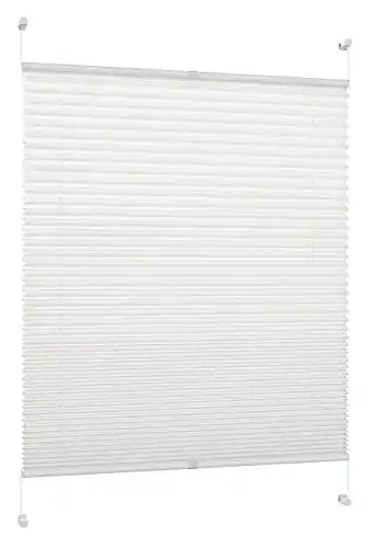Plissee DecoProfi PL01035130, Stoff, Weiß, 35 cm x 130 cm