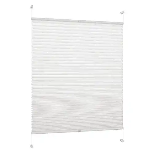 Plissee DecoProfi PL01035130, Stoff, Weiß, 35 cm x 130 cm