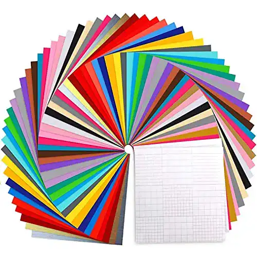 Plotterfolie Ohuhu Vinylfolie Plotter 70 Stück, 30.5 x 30.5 cm