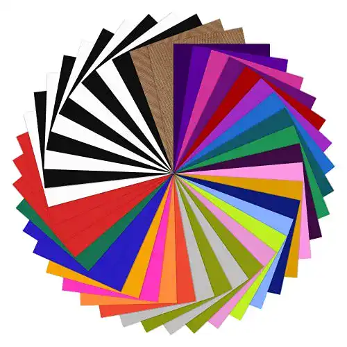 Plotterfolie YRYM HT Textil, 42 Pack Flexfolie 30.5cm x 25.4cm