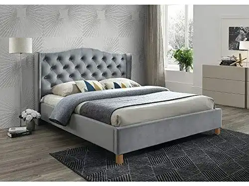 Polsterbett Sellon24/Signal Doppelbett, Samt Bezug,160×200