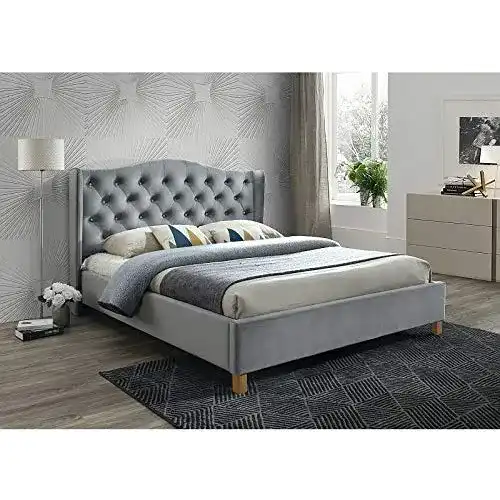 Polsterbett Sellon24/Signal Doppelbett, Samt Bezug,160×200