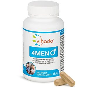 Potenzmittel Vihado 4Men Kapseln mit Zink, B-Vitamine, 60 Kaps.