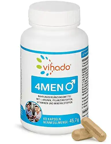 Potenzmittel Vihado 4Men Kapseln mit Zink, B-Vitamine, 60 Kaps.