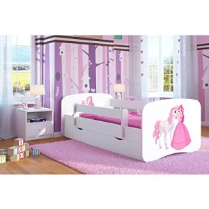 Prinzessinnen-Bett Bjird Kinderbett Jugendbett mit Rausfallschutz
