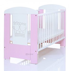 Prinzessinnen-Bett LCP Kids Kinderbett 120×60 cm weiß-rosa
