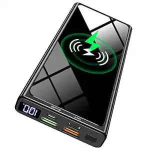 Qi-Powerbank DETENG Wireless, 22.5W PD20W QC 3.0 LED Display