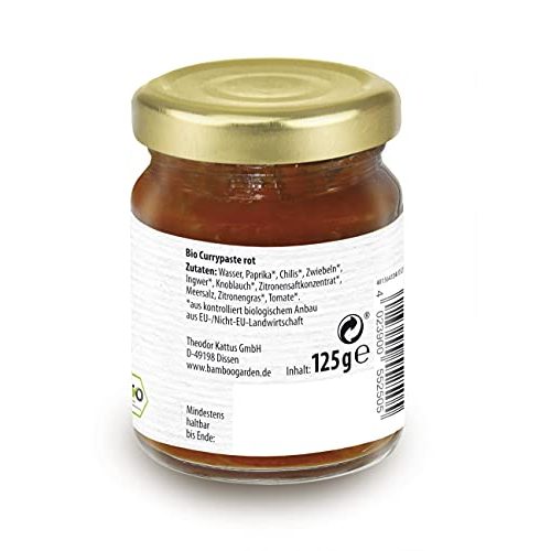 Rote Currypaste Bamboo Garden Bio Curry Paste rot, 125 g