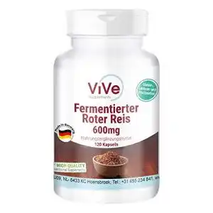 Roter-Reis-Kapseln ViVe Supplements Roter Reis Extrakt 600mg