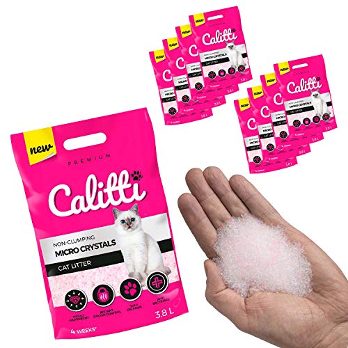 Silikatstreu Calitti – Micro Silikat Katzenstreu 8 x 3,8 L