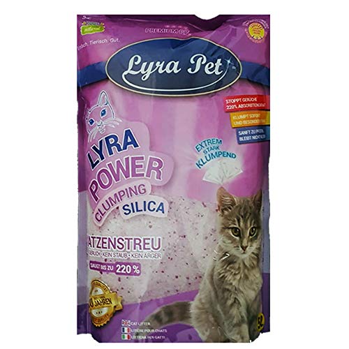 Silikatstreu Lyra Pet ® 6 x 5 L = 30 L Lyra Power Silikat klumpend