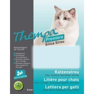Silikatstreu Thempa Silicat Katzenstreu, antibakteriell 2x8L