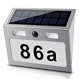 Solar-Hausnummer ECCHTPOOWER Solar mit 7 LEDs, ECHTPower