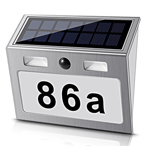 Die beste solar hausnummer ecchtpoower solar mit 7 leds echtpower Bestsleller kaufen