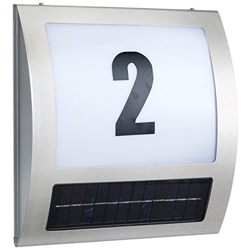 Solar-Hausnummer Esotec Solar Hausnummernleuchte Coldwave