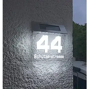 Solar-Hausnummer Jedwill Design Solar Stars, 140mm