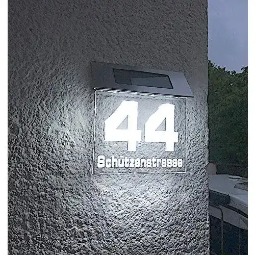 Solar-Hausnummer Jedwill Design Solar Stars, 140mm