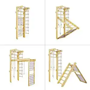 Sprossenwand Kinder Kidsmont Kombi-Sprossenwand 5-in1