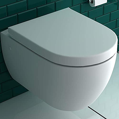 Spülrandloses WC Alpenberger Spülrandlose Hänge-Toilette, Set