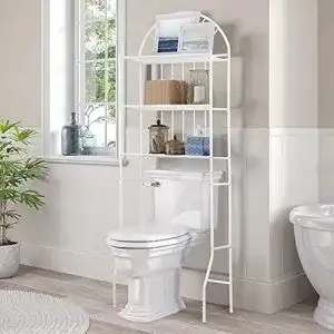 Toilettenregale Greensen WC Regal über die Toilette Weiß