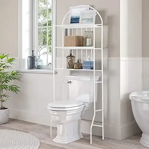 Toilettenregale Greensen WC Regal über die Toilette Weiß