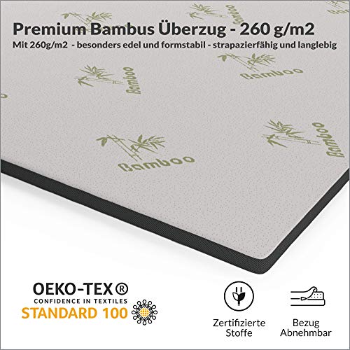 Topper 200 x 200 INNOCENT ® Gel-Schaum Bambus, 3D-Air-Flow