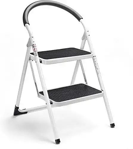 Trittleiter 2 Stufen HOUSE DAY TÜV mit Rücklehne bis 150KG