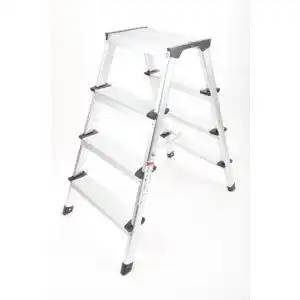 Trittleiter 4 Stufen point home point-home Leiter aus Alu