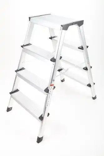 Trittleiter 4 Stufen point home point-home Leiter aus Alu