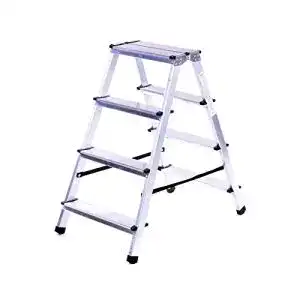 Trittleiter 4 Stufen Verdone ALULEITER KLAPPLEITER 2×4 STUFEN