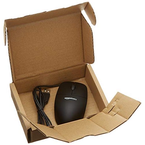 USB-Maus Amazon Basics, Optische Maus mit 3 Tasten