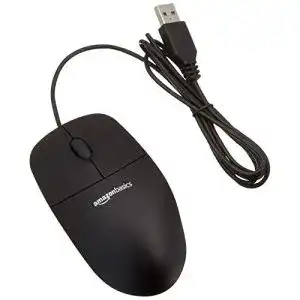 USB-Maus Amazon Basics, Optische Maus mit 3 Tasten