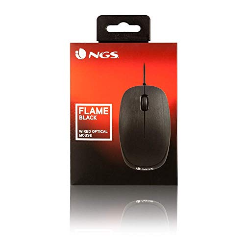USB-Maus NGS FLAME BLACK Optische Maus 1000dpi