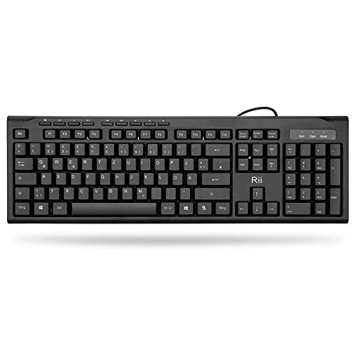 Die beste usb tastatur rii rk907 tastatur usb kabelgebundene tastatur pc Bestsleller kaufen