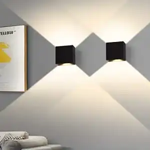 Wandleuchte OOWOLF Innen 2 Stücke, LED 3000K 6W, IP65